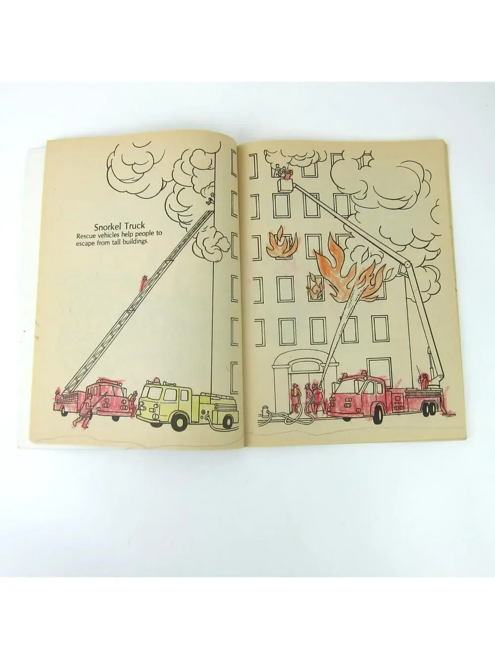 Land Sea Air Space Coloring Book Vintage 1988 Golden Big Coloring Book 56 pages